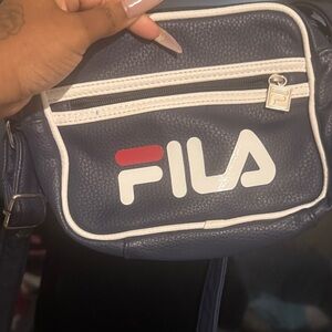 Fila Dark Blue and White Crossbody Bag